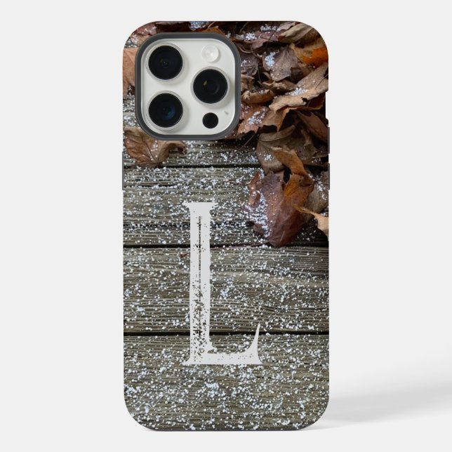 Funda para iPhone / iPad de hojas de otoño con nie (Reverso )
