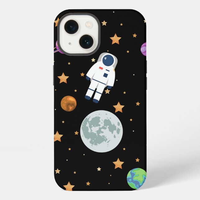Funda para iPhone / iPad de luna espacial (Reverso )