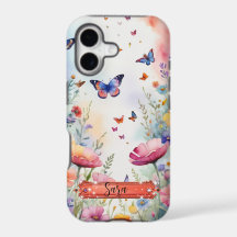 Funda para iPhone / iPad de Mariposa y Flores Mult