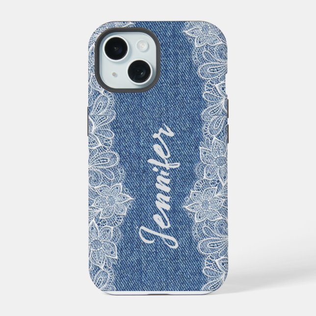 Funda para iPhone / iPad de mezclilla de vaquero a (Reverso )