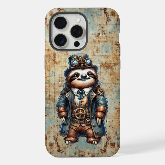Funda para iPhone / iPad de perezoso steampunk (Reverso )