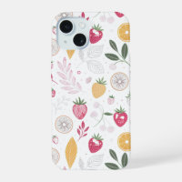 “Funda para iPhone iPad Floral de Fresa y Limón”