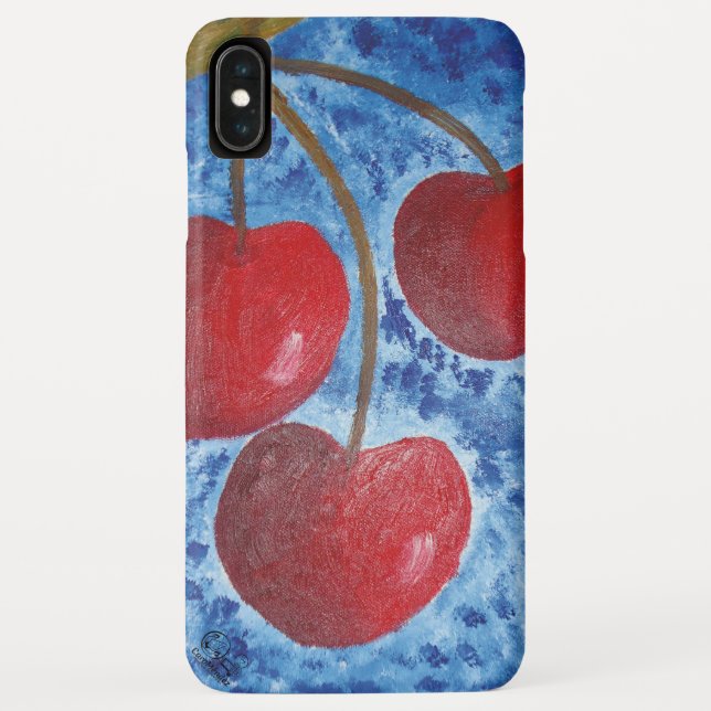 Funda para iPhone / iPad, Imagen obra "Cerezas" (Reverso)