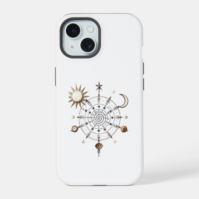 Funda para iPhone / iPad Mandala de Equilibrio Cel (Reverso )