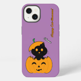 iPhone 13 Ajustable Funda, Brillante Cat-lloween