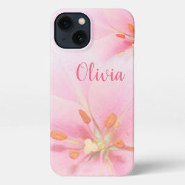 iPhone 13 Funda Lirio Rosa Lady/Chica/Mujer