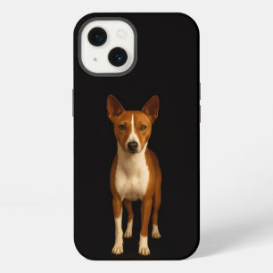 iPhone 13 Negro 4 Luxe, Perro Basenji Elegante
