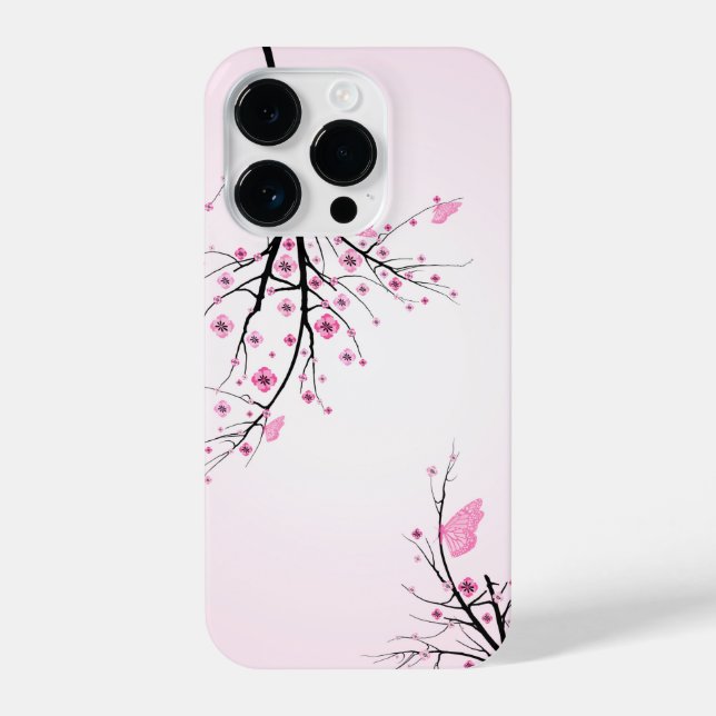Funda Para iPhone iPhone 14 Pro funda con flor de cerezo (Reverso )