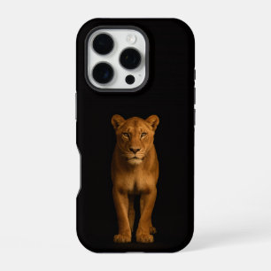 Funda Para iPhone 16 Pro iPhone 16 Pro Negro 4 Luxe, Noble Lioness