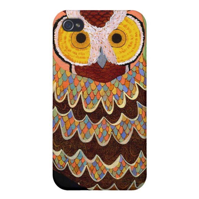 Funda Para iPhone Iphone 4 de Sr. Pattern Owl (Atrás)