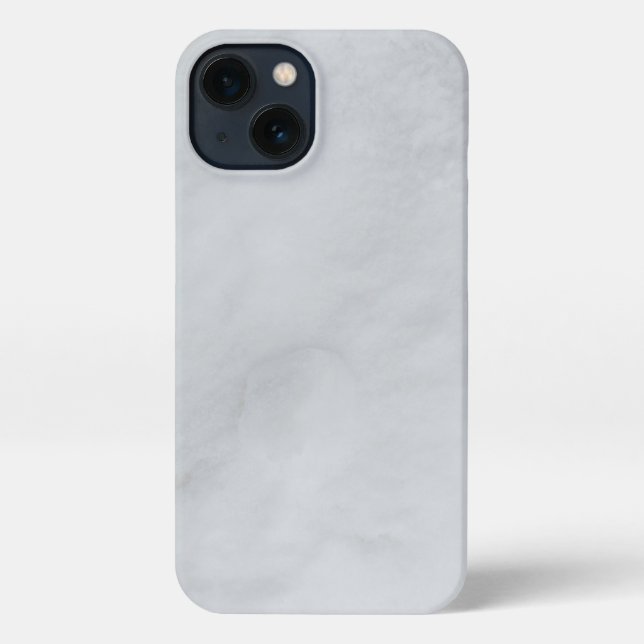 Funda Para iPhone Iphone blanco de piedra de mármol 13 (Reverso )