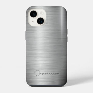 Funda Para iPhone 14 Iphone de impresión de acero inoxidable titanio pl