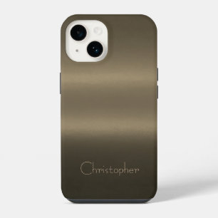 Funda Para iPhone 14 Iphone de impresión de acero inoxidable Titanium G