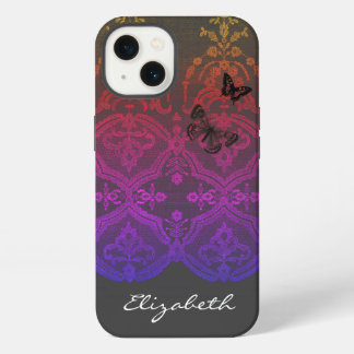 iPhone / iPad estuche DIY NAME ANTIQUE LACE EN GRI