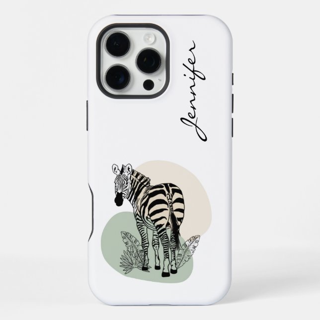 Funda Para iPhone iPhone Zebra moderna (Reverso )