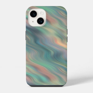Funda Para iPhone 14 Iris azul textura ondulada