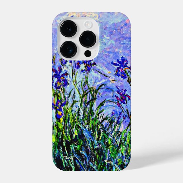 Funda Para iPhone Irrisas de Lilac, famosa pintura de Monet, (Reverso )