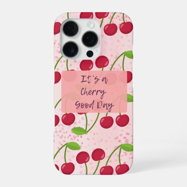 Funda Para iPhone It's a Cherry Good Day (Reverso)