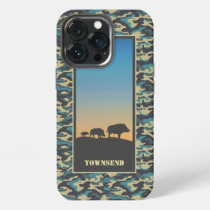 Funda Para iPhone 13 Pro Jabalí y Camuflaje