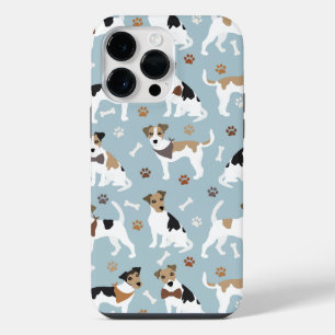 Funda Para iPhone 14 Pro Max Jack Russell Terrier Paws and Bones
