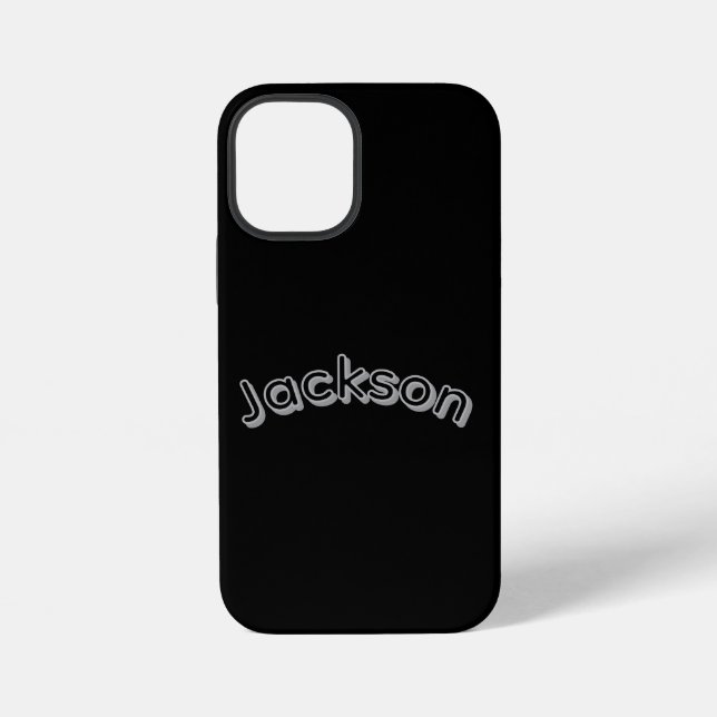 Funda Para iPhone Jackson Boys Name, (Reverso )