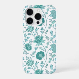 Funda Para iPhone 16 Pro Jacobean Floral Big Pattern en blanco