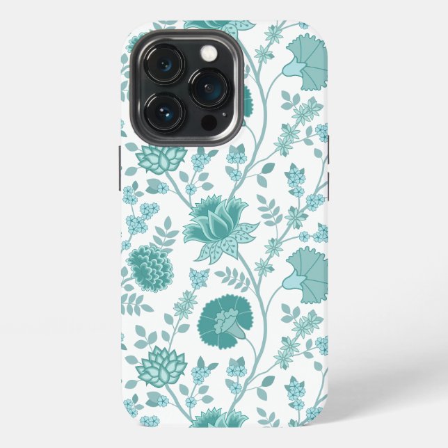 Funda Para iPhone Jacobean Floral Big Pattern en blanco (Reverso )