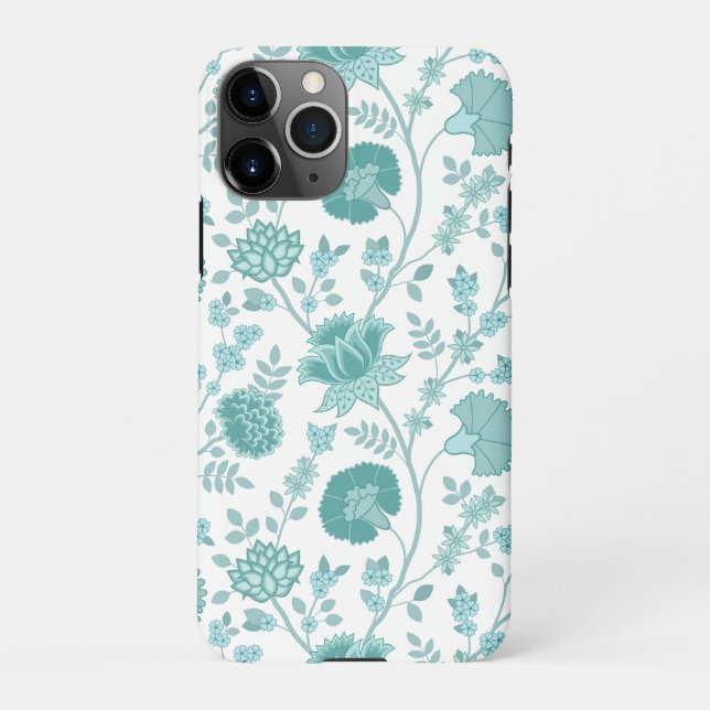 Funda Para iPhone Jacobean Floral Big Pattern en blanco (Reverso)