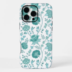 Funda Para iPhone 16 Pro Max Jacobean Floral Big Pattern en blanco