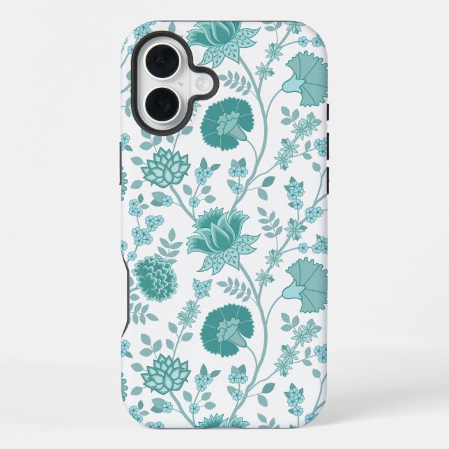 Funda Para iPhone Jacobean Floral Big Pattern en blanco (Reverso )