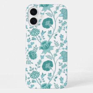 Funda Para iPhone 16 Plus Jacobean Floral Big Pattern en blanco