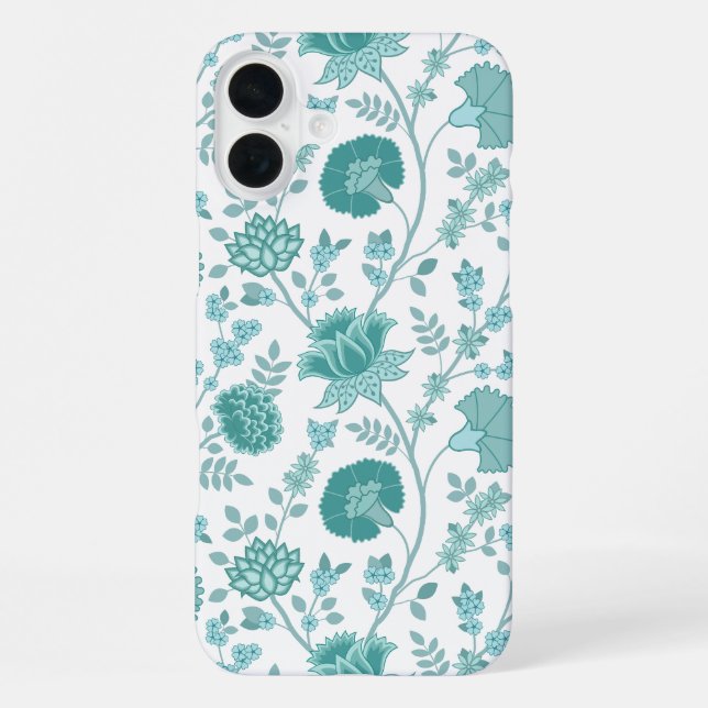 Funda Para iPhone Jacobean Floral Big Pattern en blanco (Reverso )