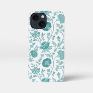 Funda Para iPhone 13 Mini Jacobean Floral Big Pattern en blanco