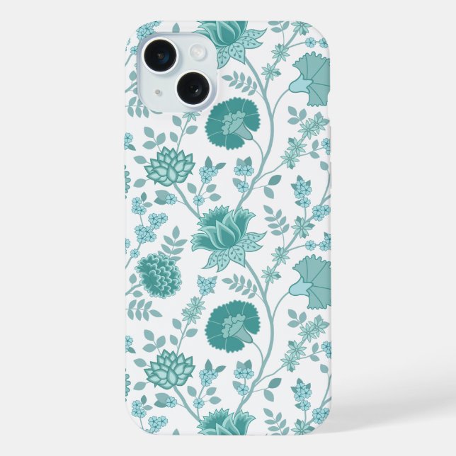 Funda Para iPhone Jacobean Floral Big Pattern en blanco (Reverso )