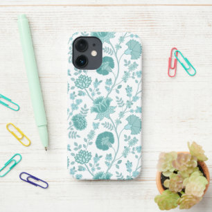 Funda Para iPhone 12 Mini Jacobean Floral Big Pattern en blanco