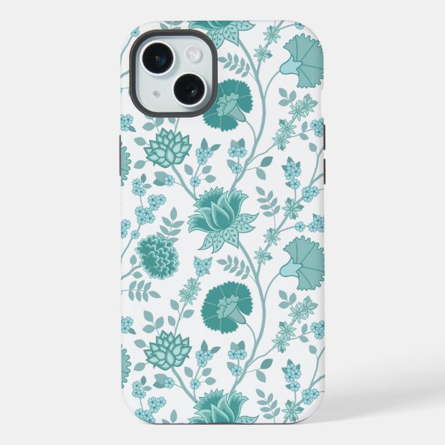 Funda Para iPhone Jacobean Floral Big Pattern en blanco (Reverso )
