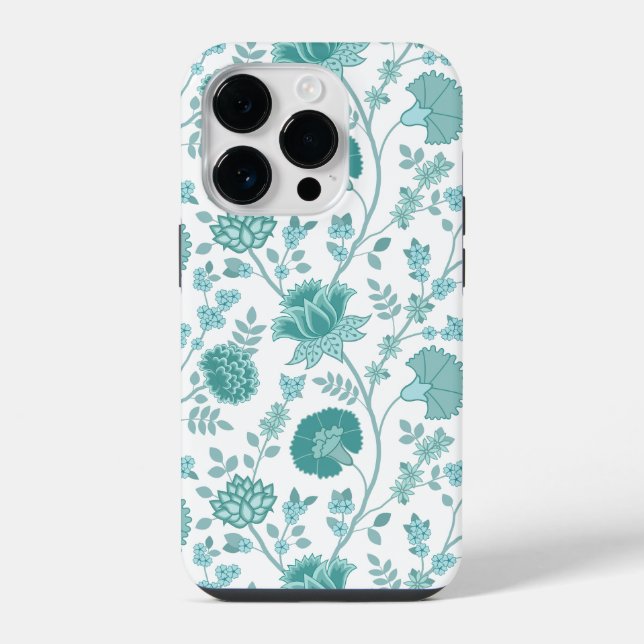 Funda Para iPhone Jacobean Floral Big Pattern en blanco (Reverso )