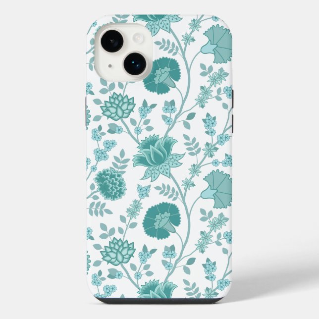 Funda Para iPhone Jacobean Floral Big Pattern en blanco (Reverso)