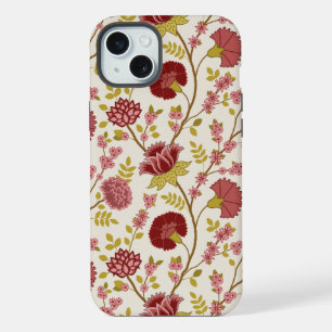Jacobo Floral Big Pattern Reds Rosa Crema de oro