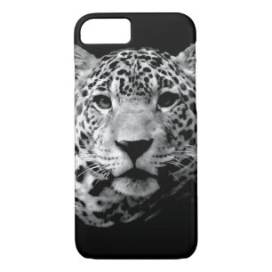 Funda para iPhone Jaguar blanco y negro 7