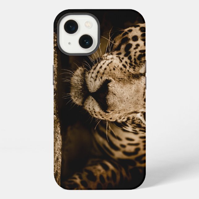 Funda Para iPhone Jaguar, gato salvaje, felino (Reverso )