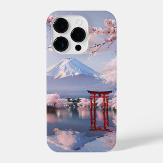 Funda Para iPhone 14 Pro Japanese Cherry Blossom & Mount Fuji iPhone Case –