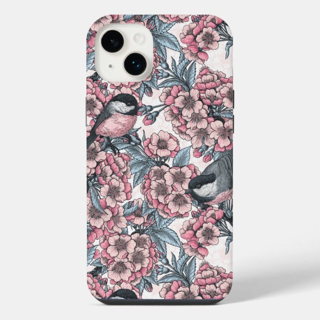 Funda Para iPhone Jardín de cerezos (Reverso)