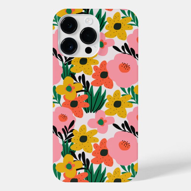 Funda Para iPhone jardín de flores (Reverso)
