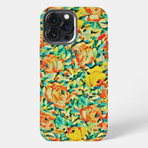 Funda Para iPhone 13 Pro Max Jardín de flores de rosa silvestre de verano