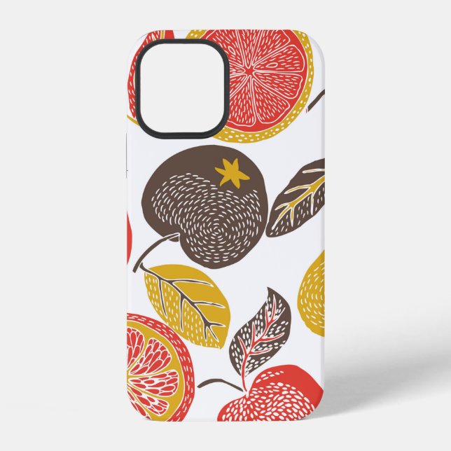 Funda Para iPhone jardín de frutas con pájaro (Reverso )