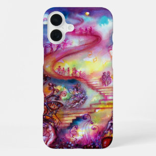 FUNDA PARA iPhone 16 PLUS JARDÍN DE LAS SOMBRAS PERDIDAS, ESCALERAS MÍSTICAS