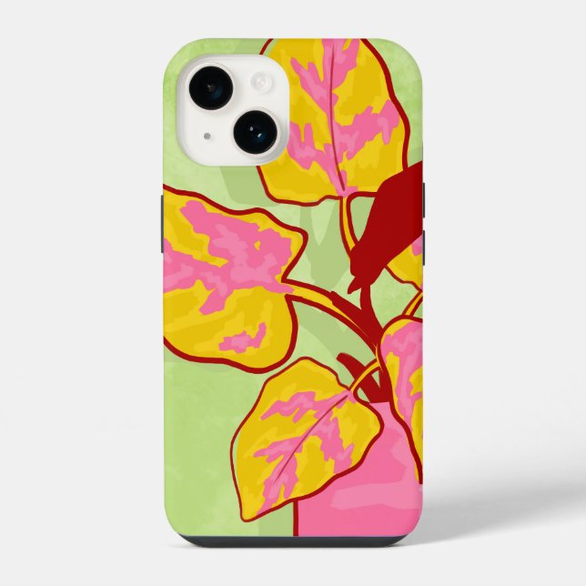 Funda Para iPhone Jardín de primavera (Reverso )