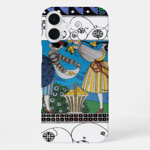 FUNDA PARA iPhone 16 PLUS JARDÍN DE VERANO Y REMOLINOS /DISEÑADOR DE VESTUAR
