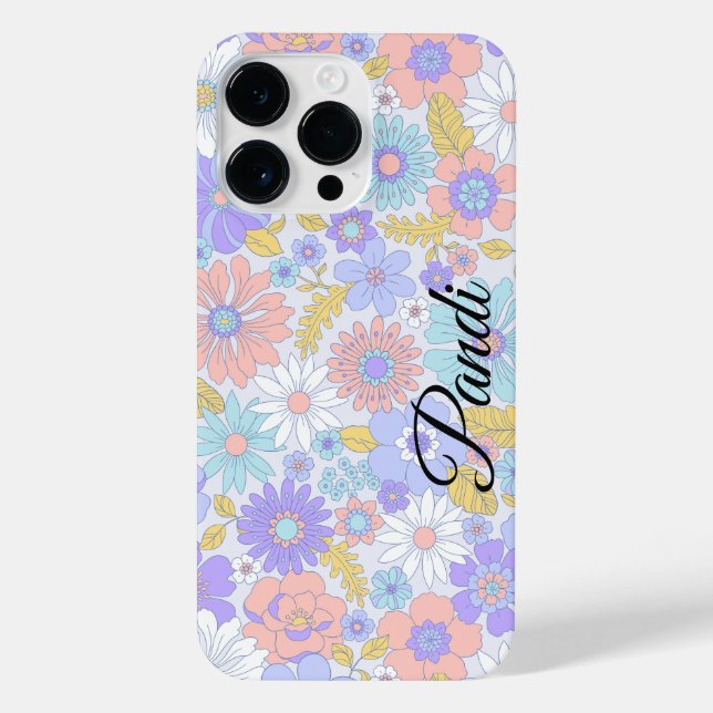 Funda Para iPhone jardín floral personalizado (Reverso)